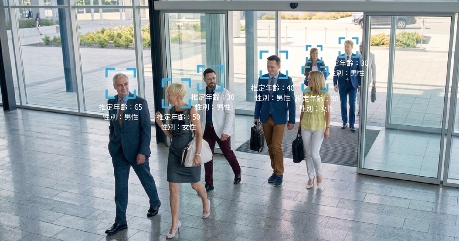 性別や年代の統計解析イメージ