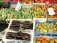 色とりどりの野菜や果物