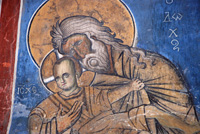 ラグデラ、パナギア・トゥ・アラコス聖堂　「キリストを抱く祭司シメオン」