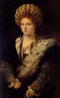 ティツィアーノ、「イザベッラ・デステの肖像」