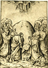 イスラエル・ファン・メッケネム、木版画「キリスト昇天」、1478年ごろ