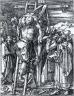 デューラー、木版画「十字架降下」連作『小受難伝』の一、1509/10年ごろ