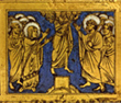 エマイユ装飾「キリスト昇天」、1180年ごろ、ヒルデスハイム、大聖堂美術館