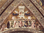 ジョット　貞潔の寓意　1330年　アッシージ年　サン・フランチェスコ聖堂下堂　（全体図）