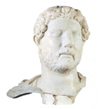 ハドリアヌス帝頭部　ローマ国立博物館