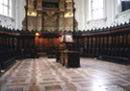 サン・ドメニコ教会（ボローニャ）のコーロ　フラ・ダミアーノ・ザンベッリ　1541-94年　当初身廊にあったが後に内陣に移設