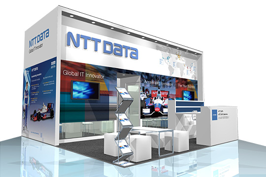 NTTデータグループブース イメージ