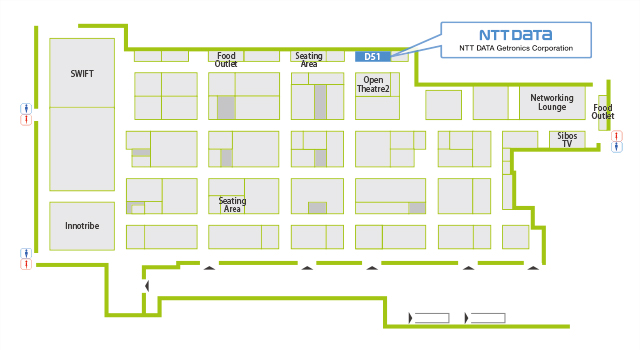 Sands Expo and Convention Center, Marina Bay Sands Location Map
(NTT DATA Group stand: Level B2 D51)
