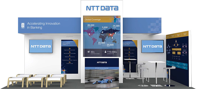 NTTデータグループブース イメージ