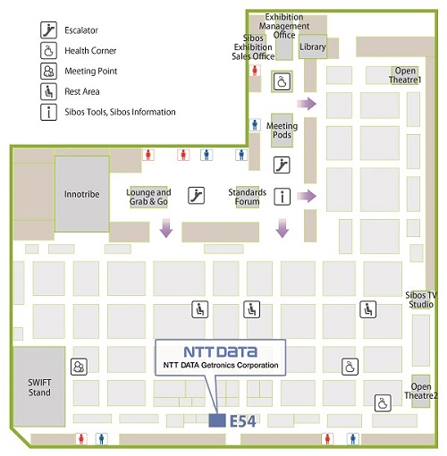 MTCC, Location Map
(NTT DATA Group stand: E54)