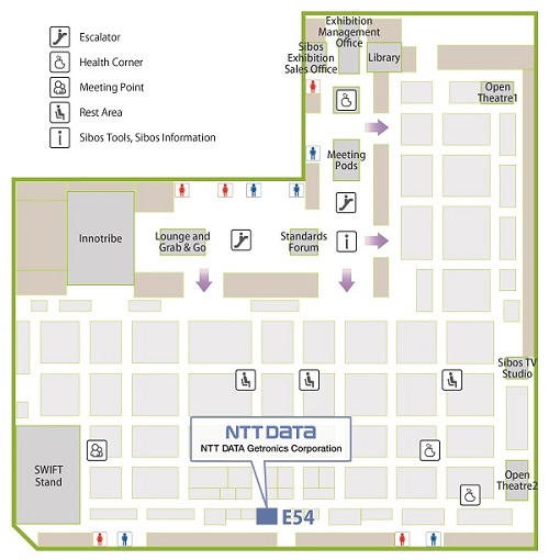 MTCC
施設内フロアマップ
（当社出展ブース E54）