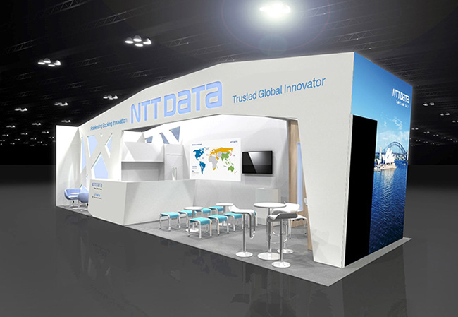 NTT DATA Group Exhibition Stand Image