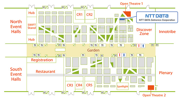 ExCeL London, Floor Map
(NTT DATA Group stand: O135)